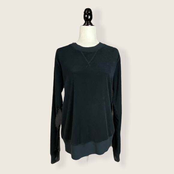 🆕 NWT Women’s Joe’s Jeans Towel Terry Crewneck Sweatshirt Lounge Top Cozy M - Picture 3 of 16